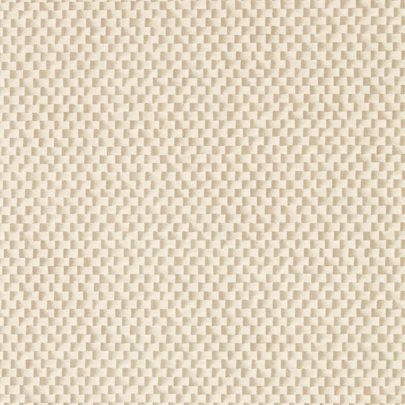 Warm ivory wallpaper with a small stepped geometric texture and soft woven-looking relief