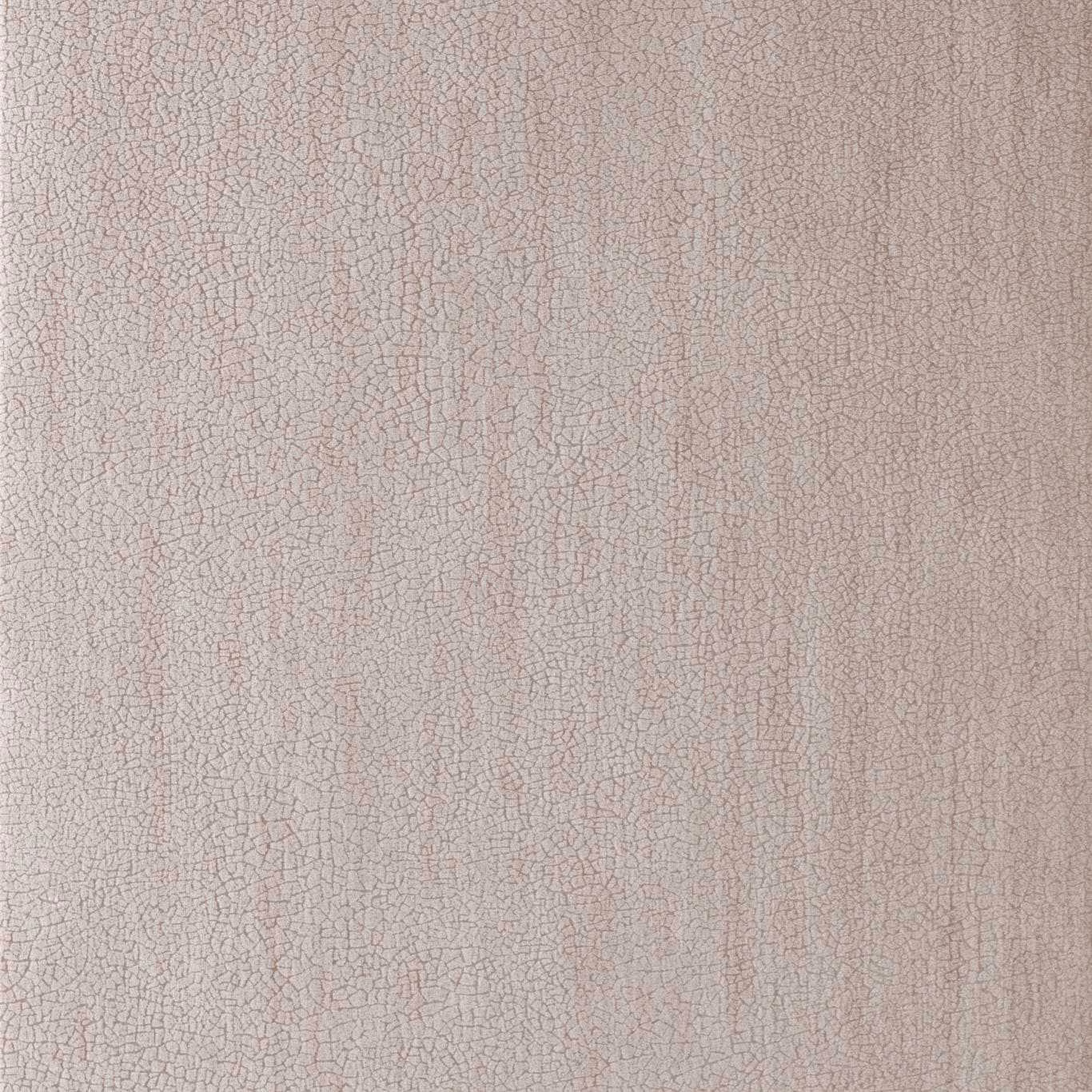 Pale shell-beige wallpaper with fine grey crackle lines and subtle tonal bands