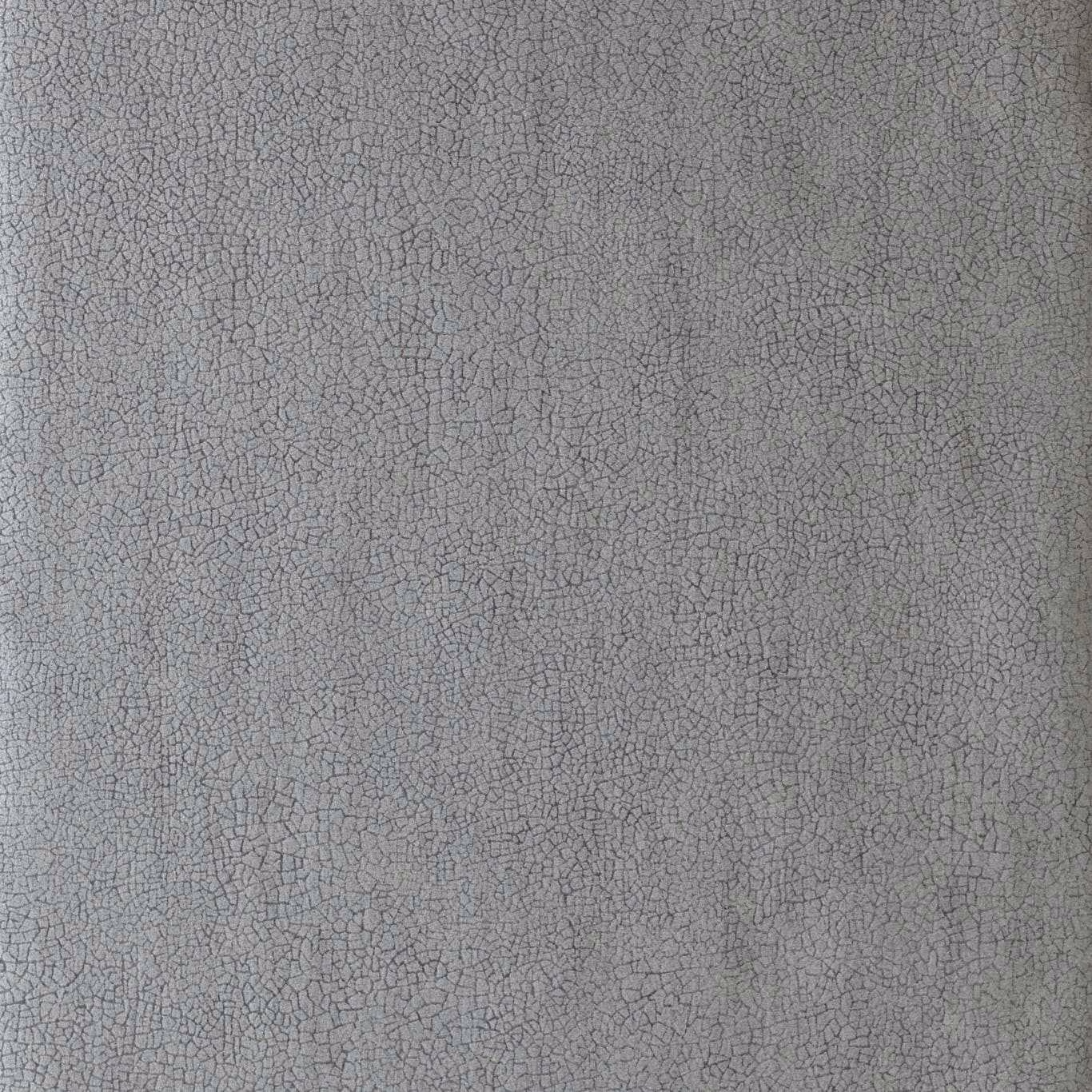Cool titanium-grey wallpaper with fine irregular crackle lines and softly mottled depth