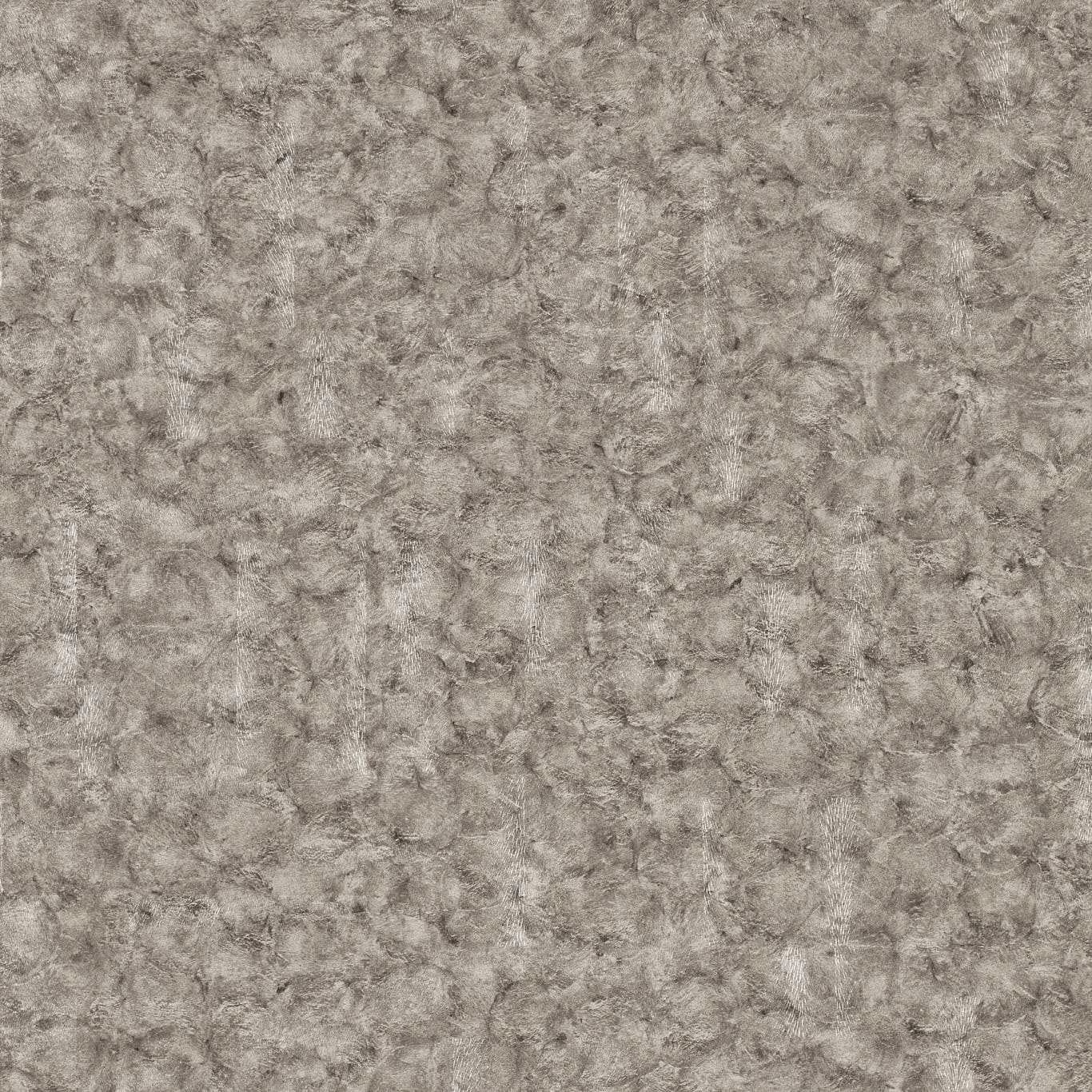 Mottled truffle-grey marble wallcovering with cloudy, softly textured tonal movement
