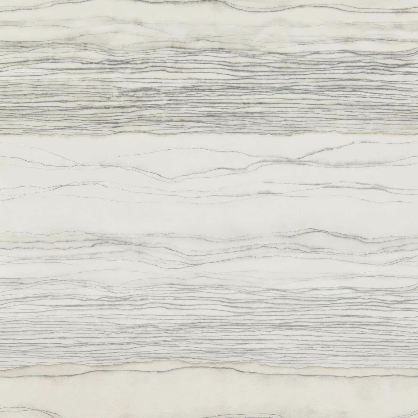 Pale Ash/Carrara wallpaper with layered grey mineral lines across an ivory ground