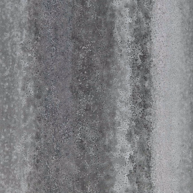 Mottled hematite-grey wallpaper with smoky mineral bands and stippled surface texture