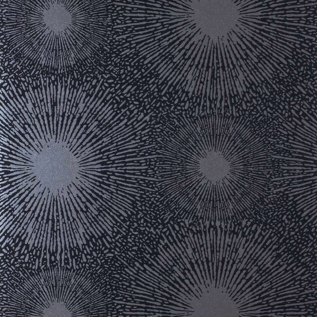 Near-black wallpaper with overlapping slate-grey radial bursts and finely textured rays