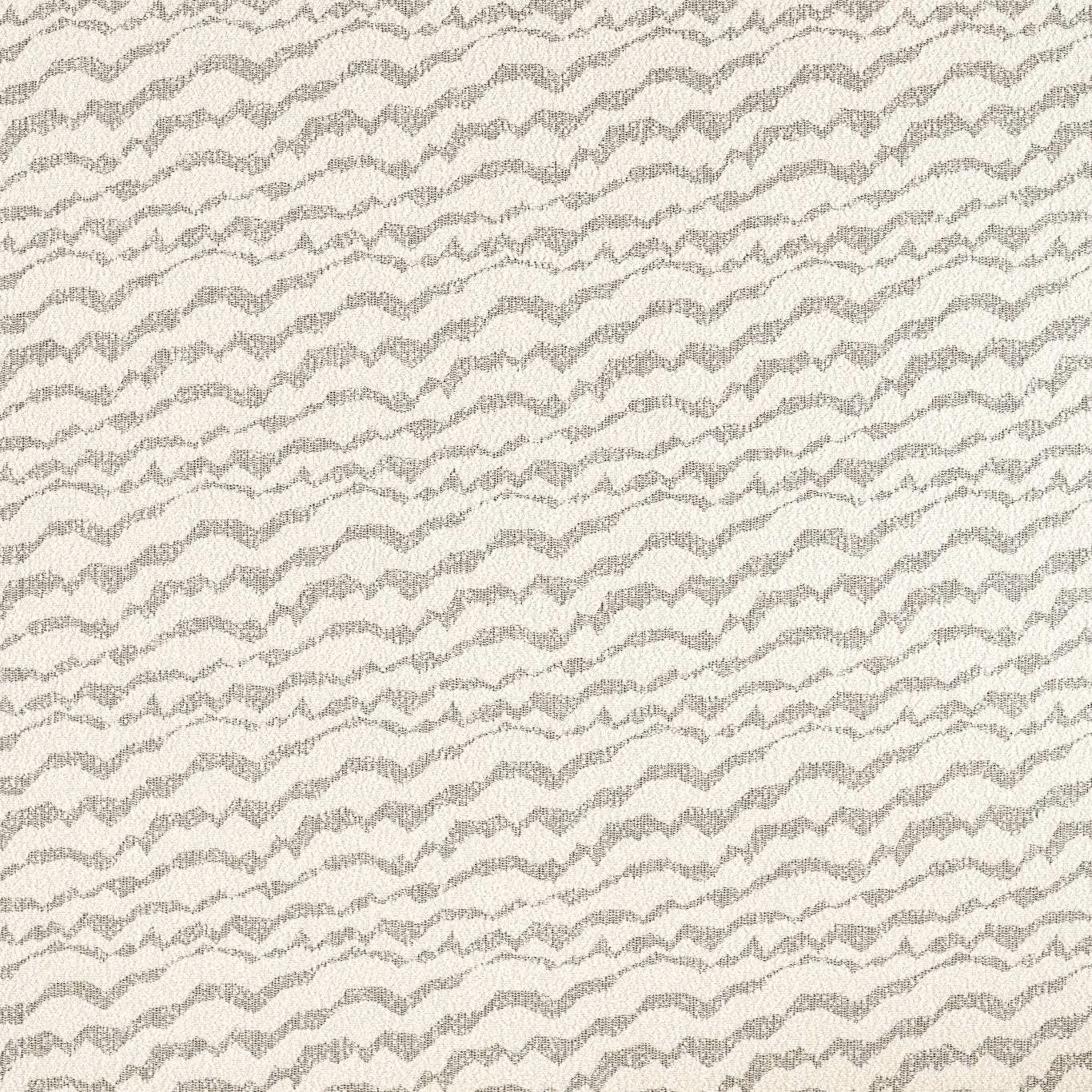 Warm ivory textile with broken grey horizontal waves and a grainy woven surface