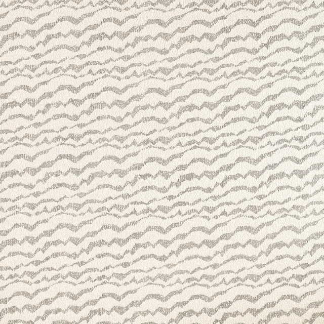 Warm ivory textile with broken grey horizontal waves and a grainy woven surface