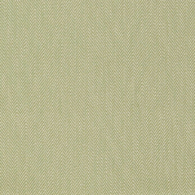 Muted olive green textile with fine cream chevron weave and tactile surface