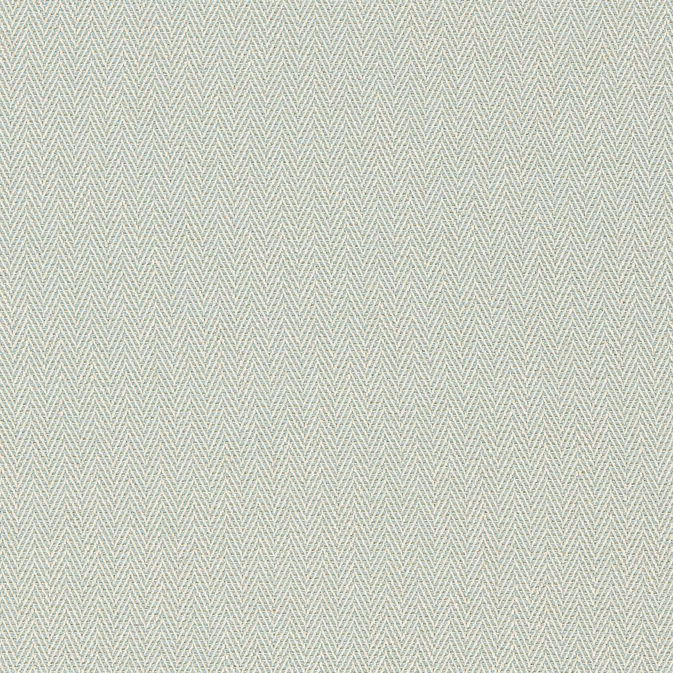 Pale powder-blue fabric with a fine woven white chevron pattern