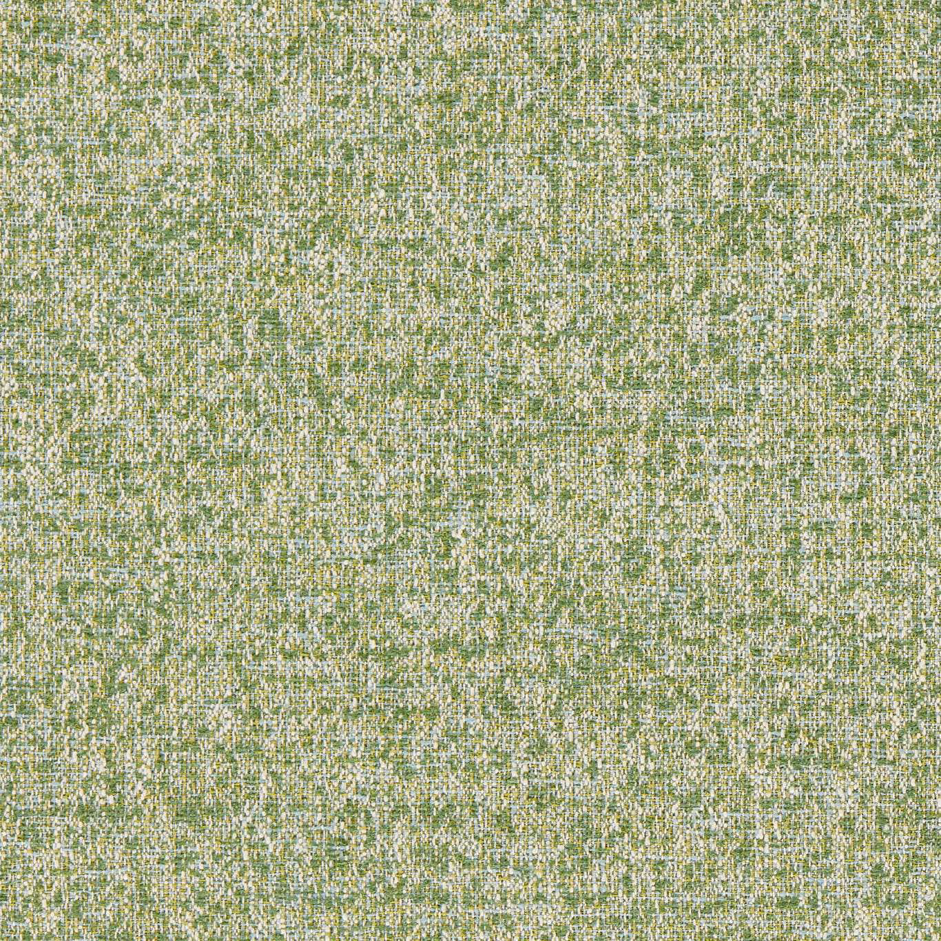 Mottled sage-green woven textile with cream, white and tan flecks