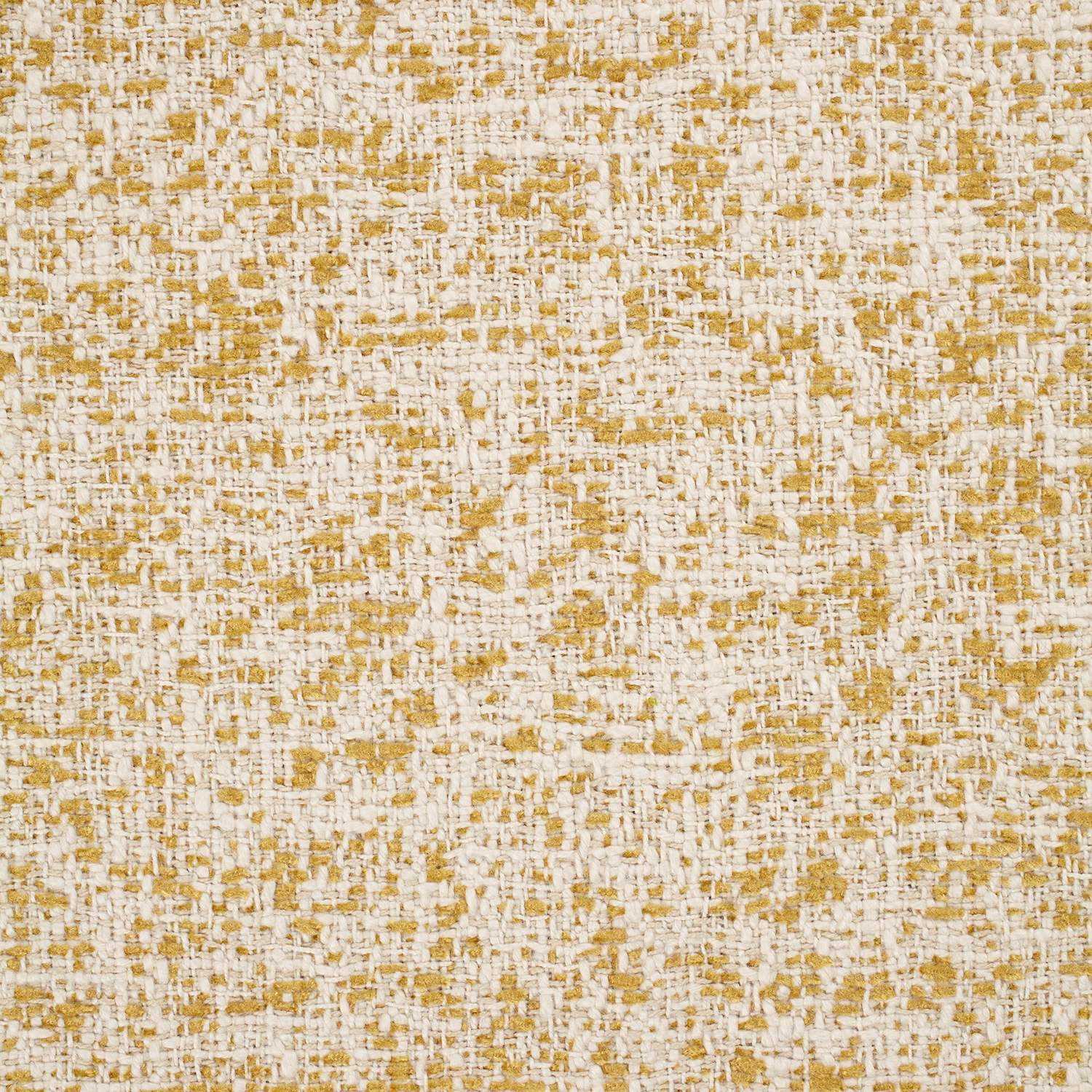 Cream woven textile with irregular honey-gold flecks and a dense tactile surface