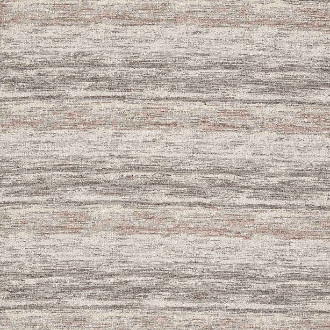 Pale silver-grey and hessian textile with irregular horizontal striations and rosy-brown traces