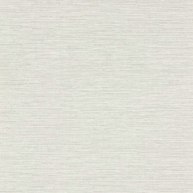 Pale elephant-grey wallpaper with fine horizontal striations and softly mottled texture