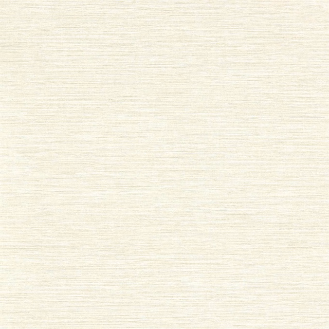 Pale ivory wallpaper with fine horizontal linen-like strié texture and subtle beige variation