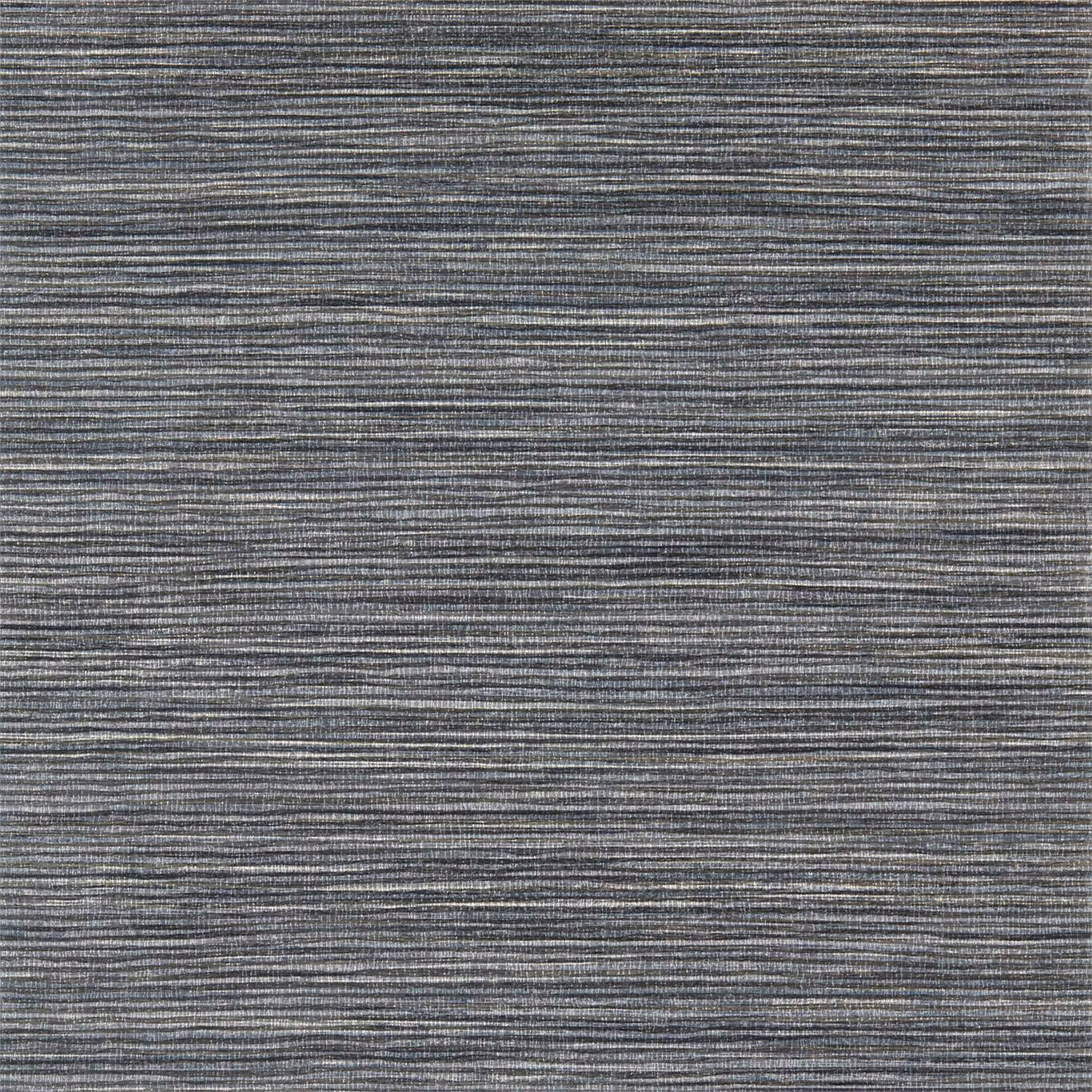 Charcoal-grey wallpaper with fine horizontal striations and softly varied surface texture