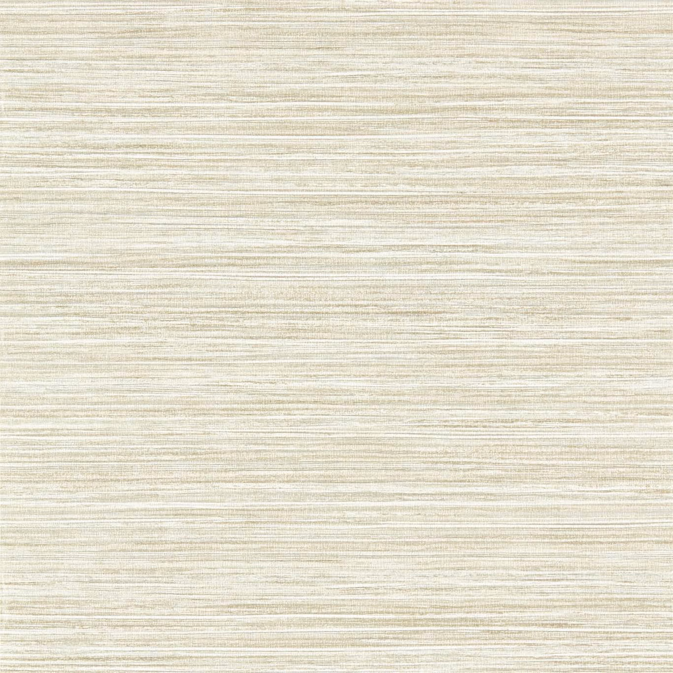 Pale ivory wallpaper with fine horizontal linen-look striations and soft beige depth