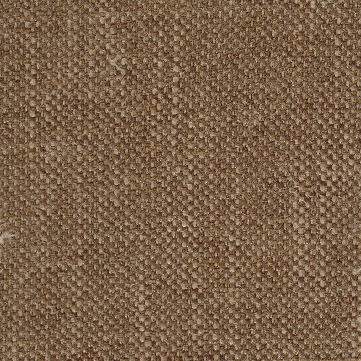 Close-up of warm hazel brown nubby woven fabric with subtle tonal flecks