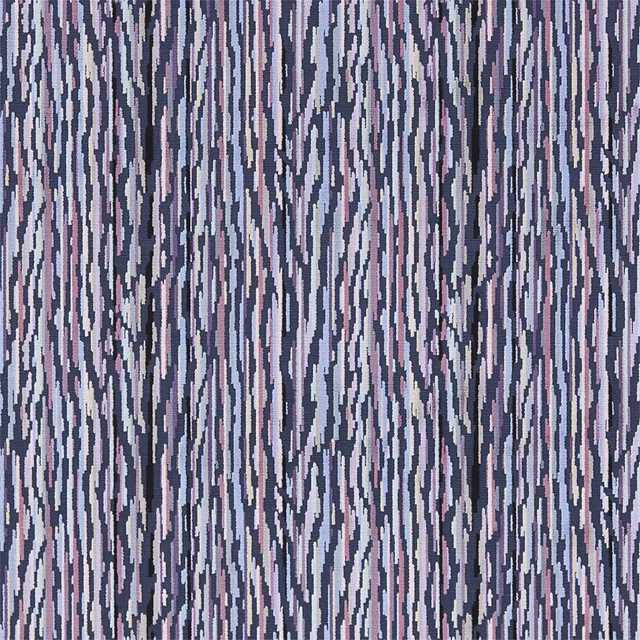 Midnight blue, heather purple and berry vertical woven streaks