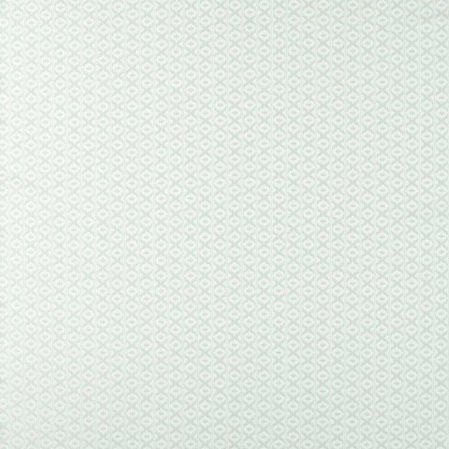Pale seaglass aqua fabric with a fine repeating diamond and oval lattice motif
