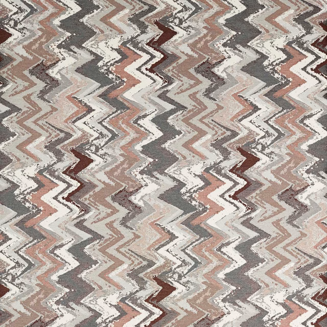 Charcoal and birch zigzag weave with blush and burgundy flecks