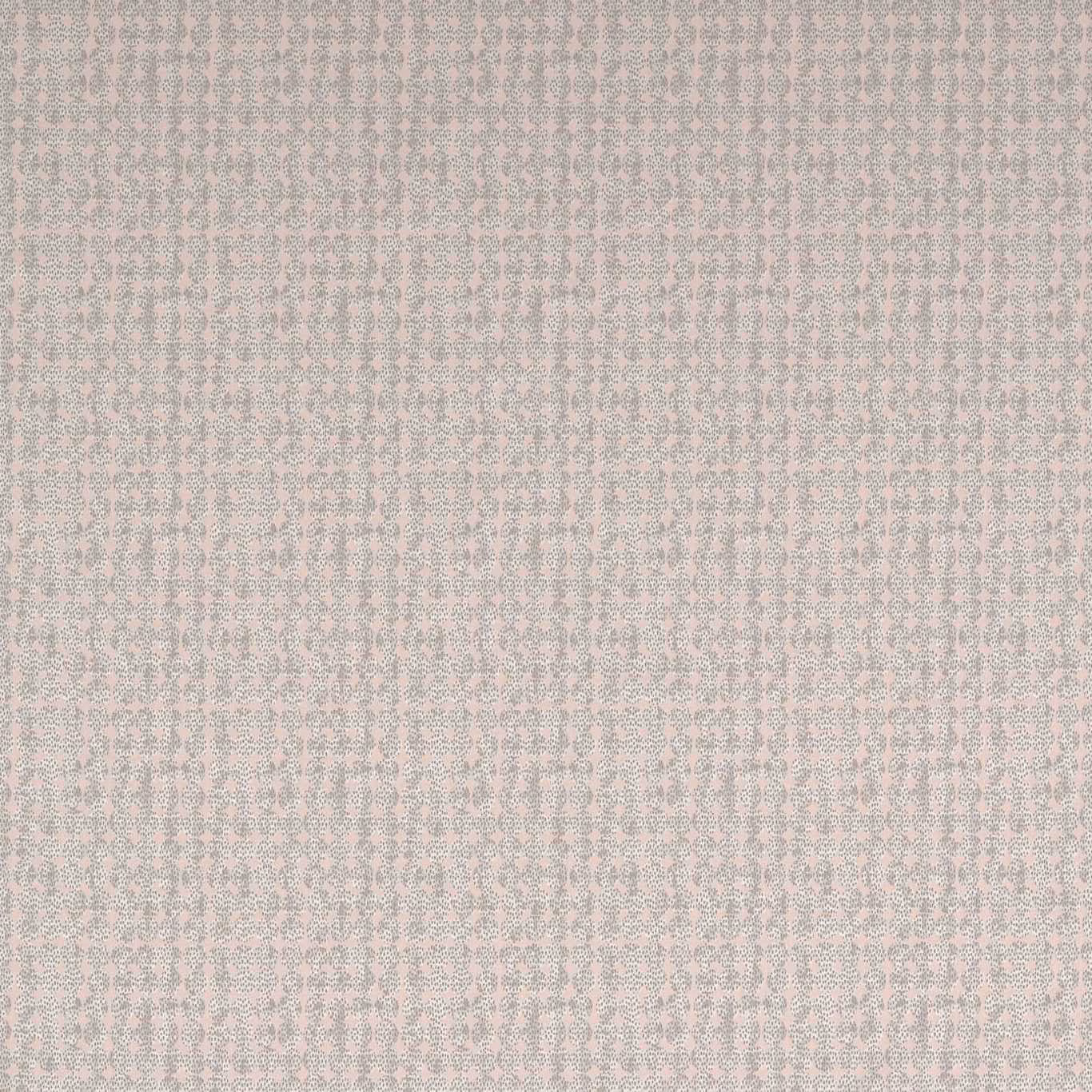 Pale blush-pink and grey woven micro-motif with a softly textured surface