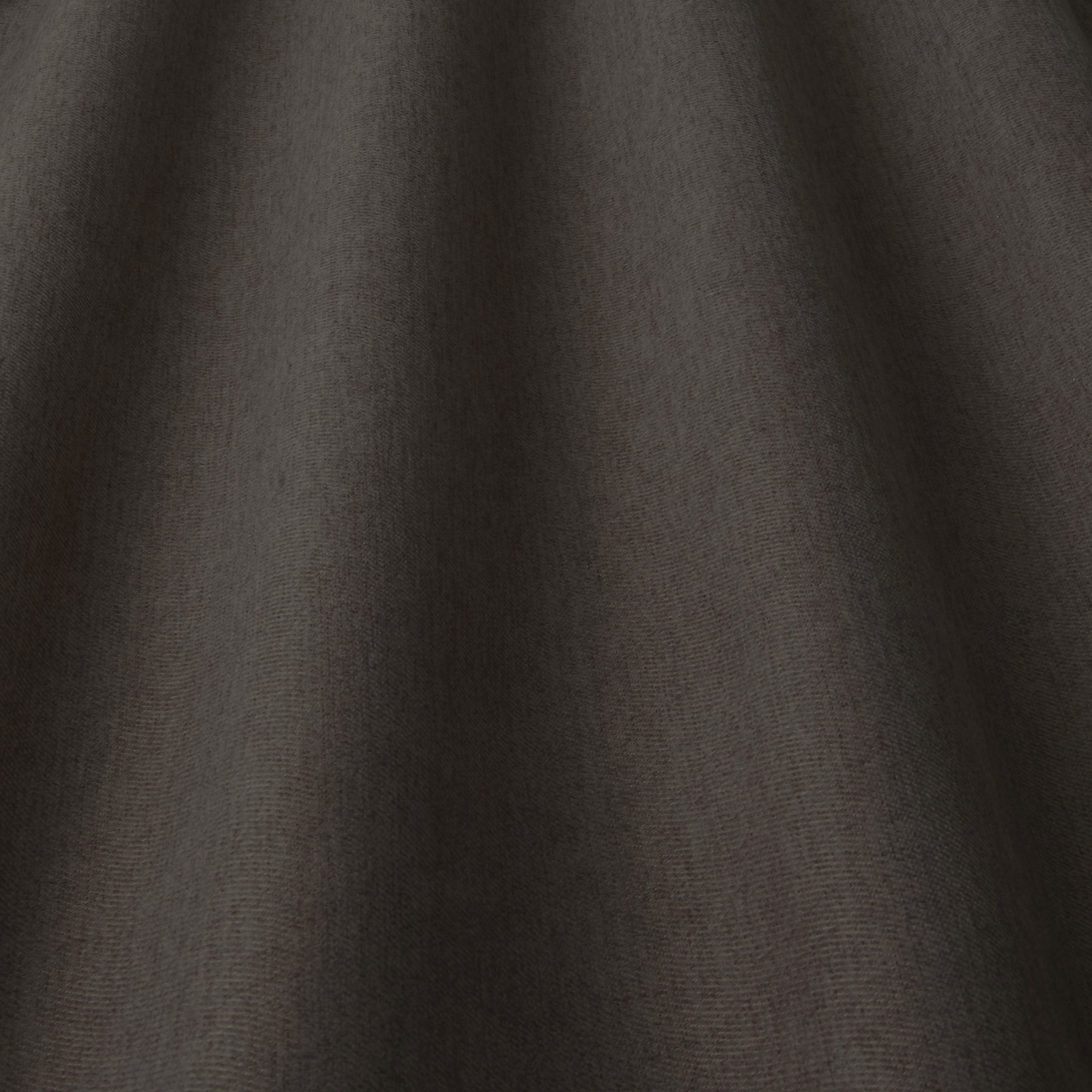 Deep mushroom taupe plain woven fabric with soft folded shading