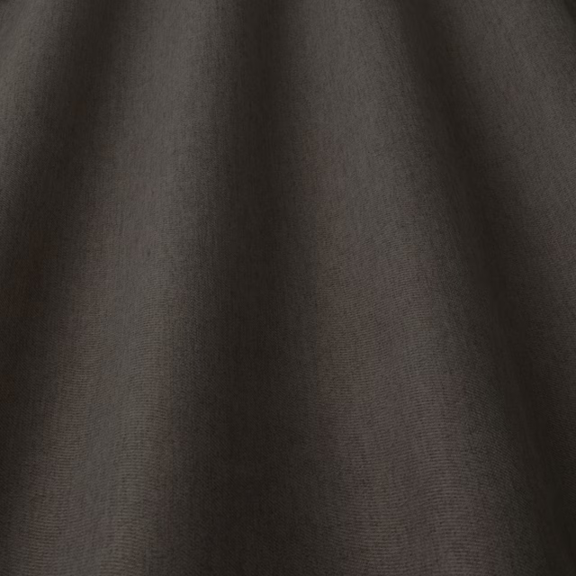 Deep mushroom taupe plain woven fabric with soft folded shading