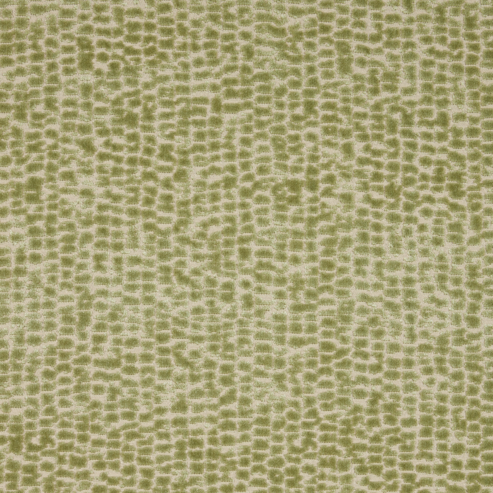 Soft seafoam green velvet with a small geometric mottled pattern