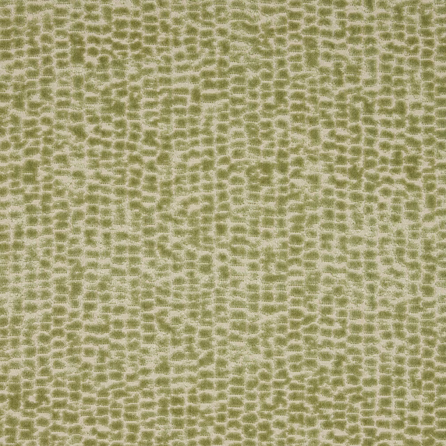 Soft seafoam green velvet with a small geometric mottled pattern