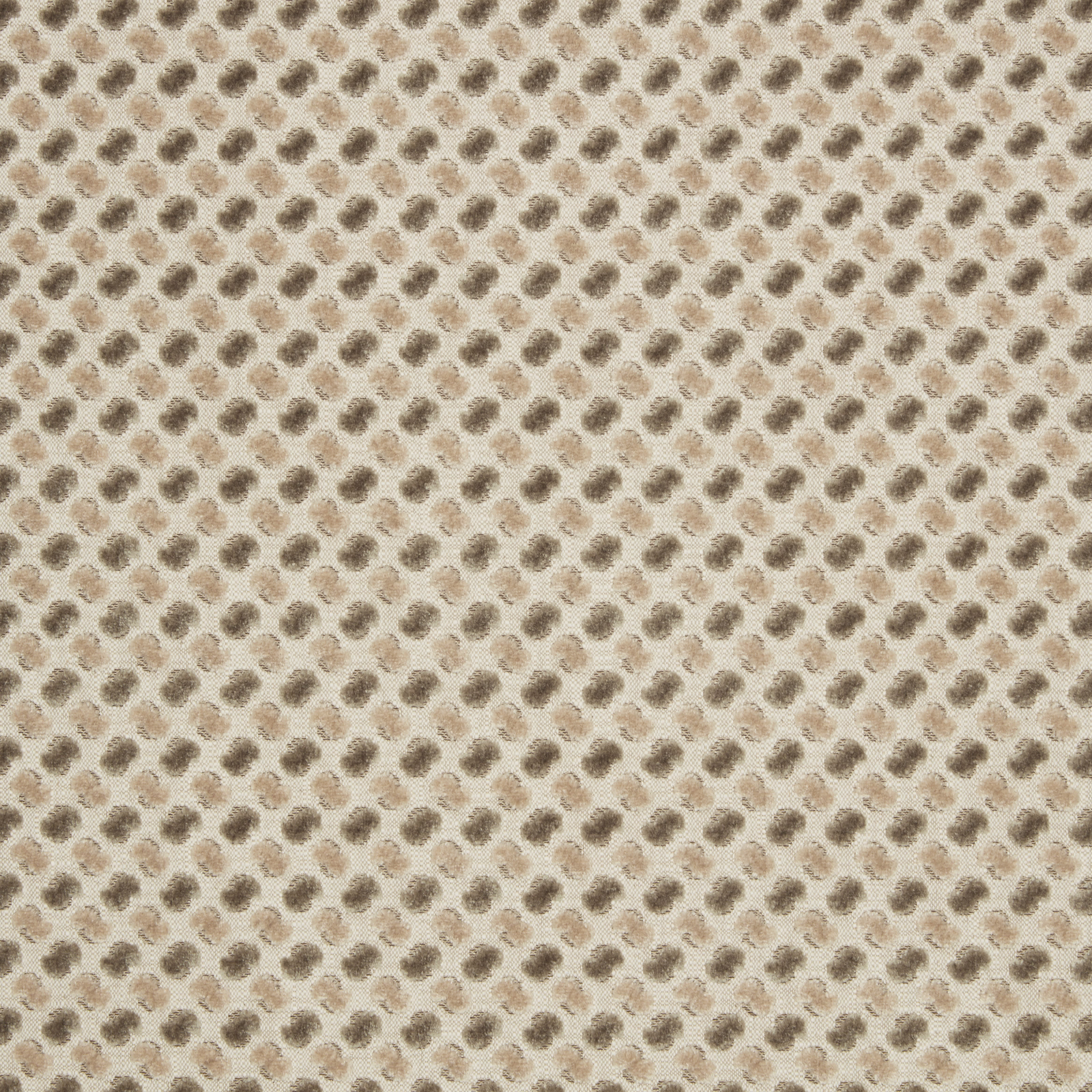Soft dove-grey velvet with small mottled taupe dot pattern