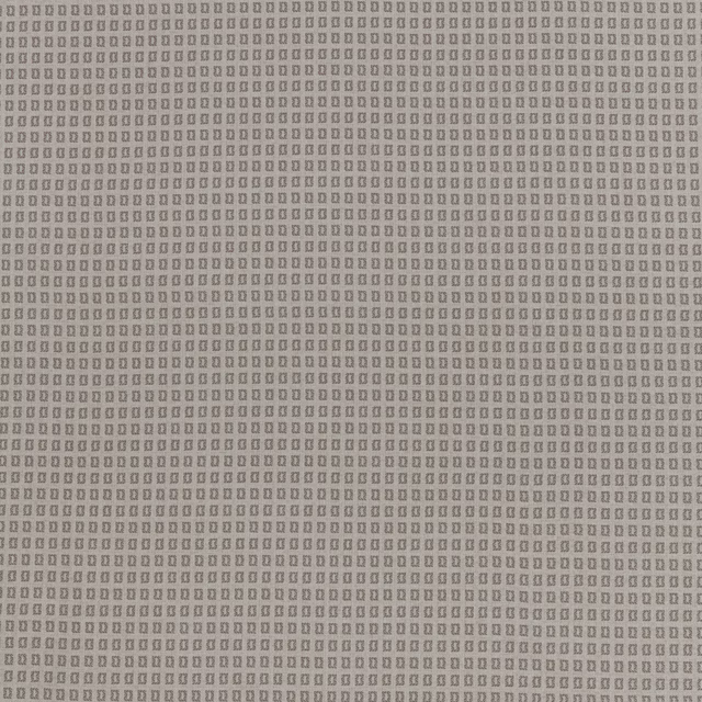 Close-up of taupe micro geometric woven fabric with a small repeating square pattern