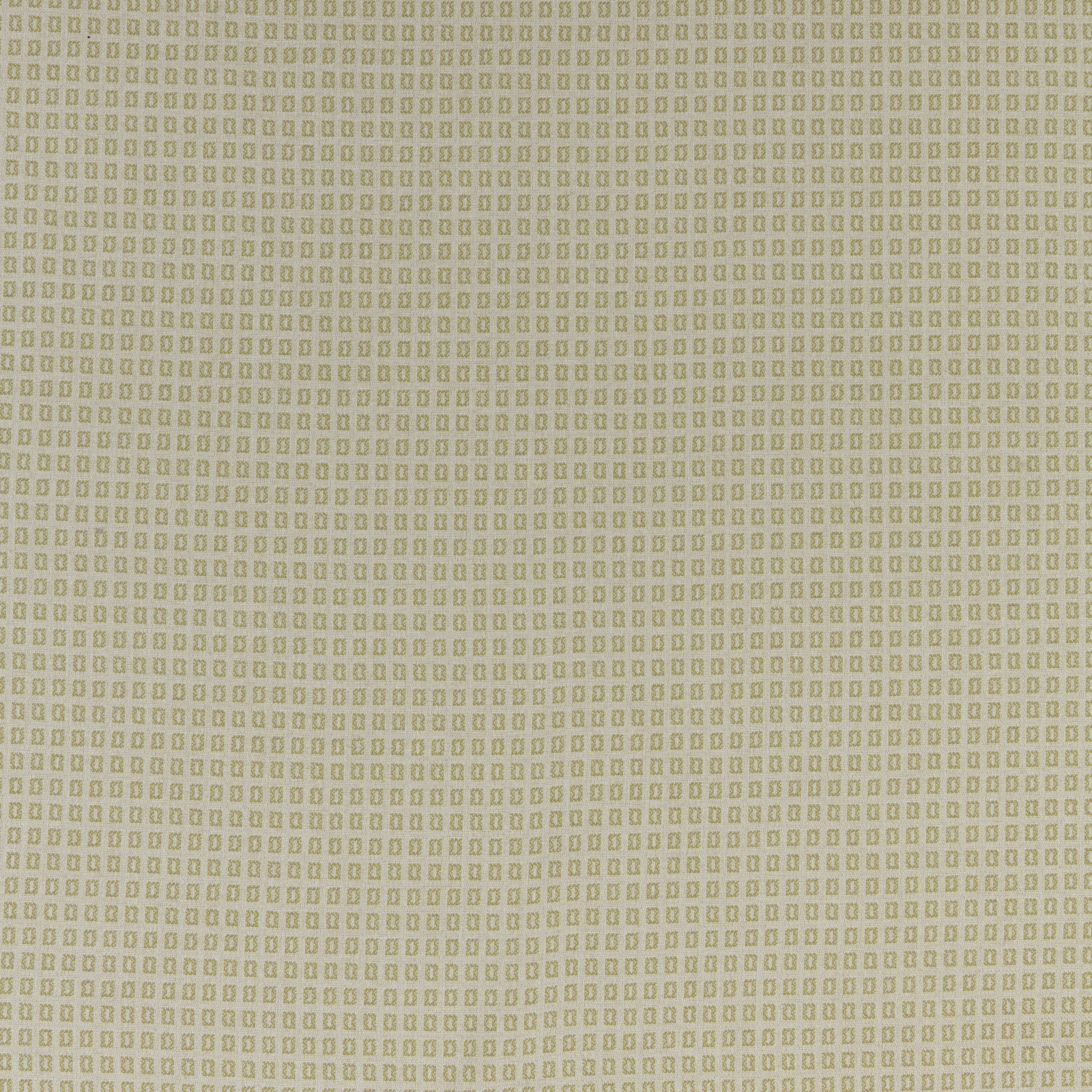 Pale willow green geometric fabric with tiny repeating square grid