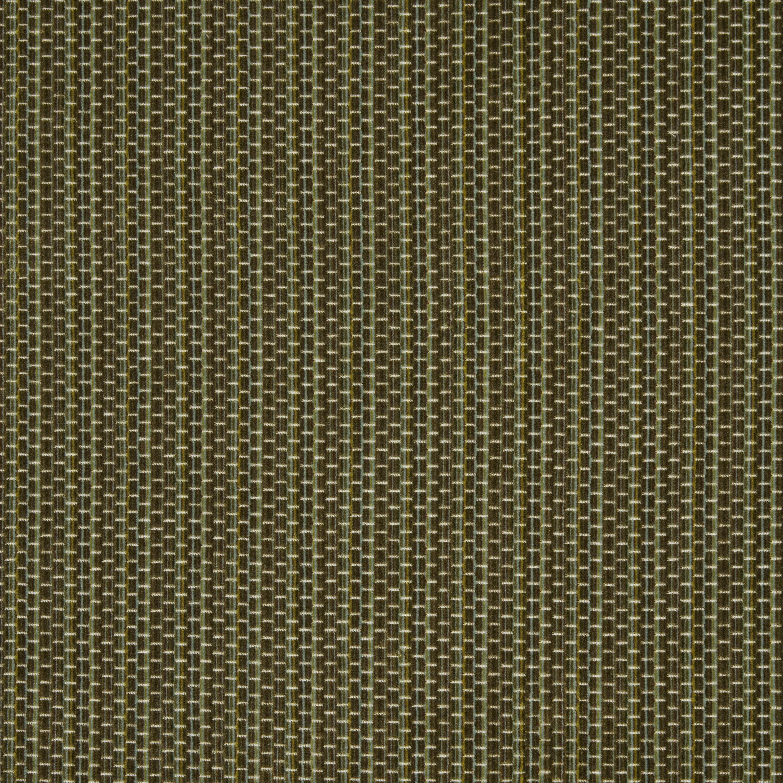 Pistachio green geometric woven fabric with small cube-like vertical pattern