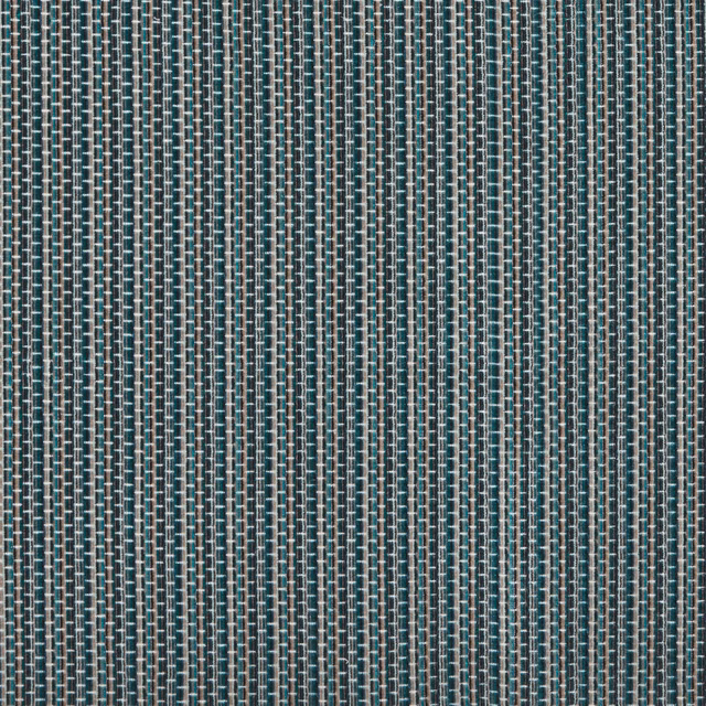 Muted teal geometric fabric with fine pale cube grid texture