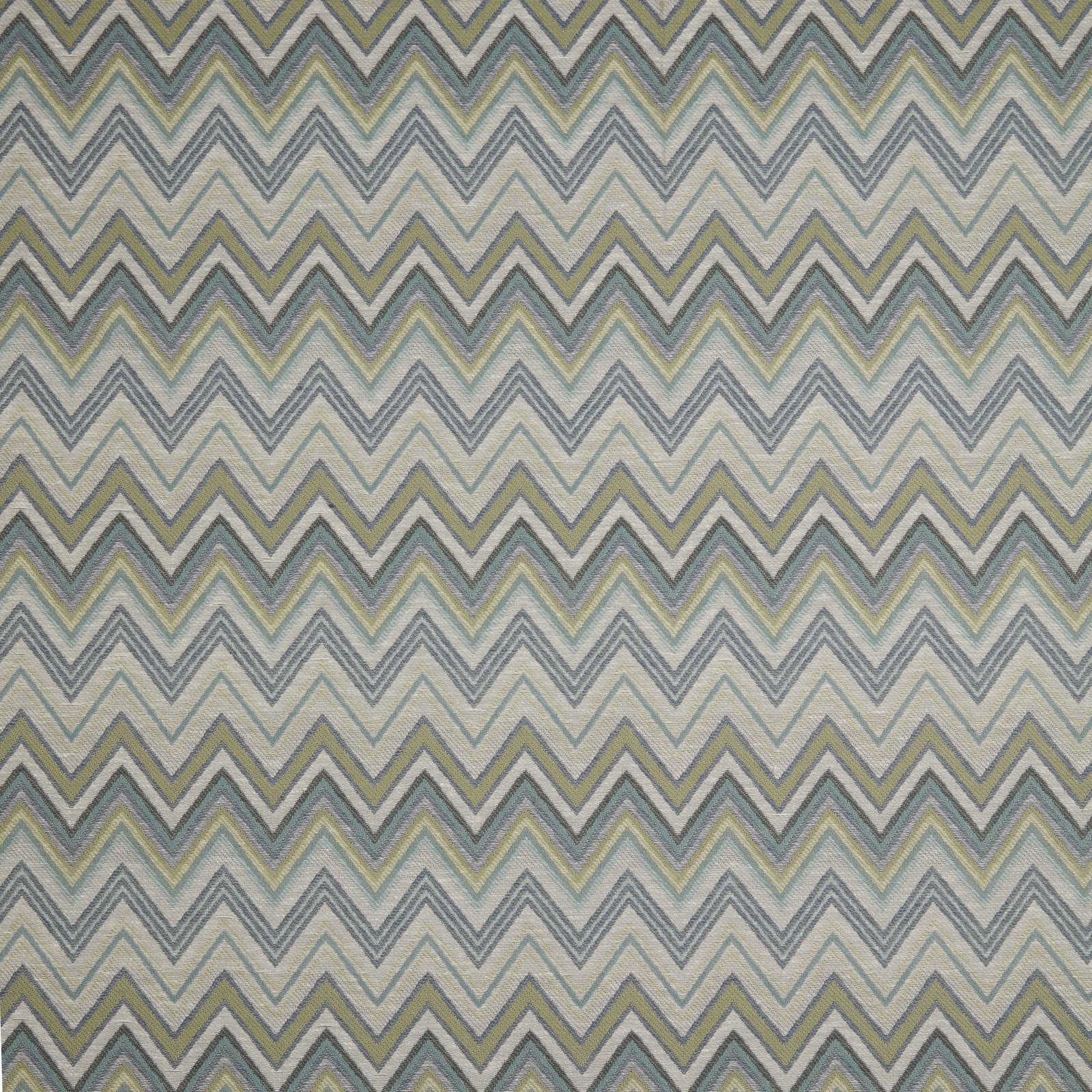 Soft sage and aqua chevron fabric with fine woven texture