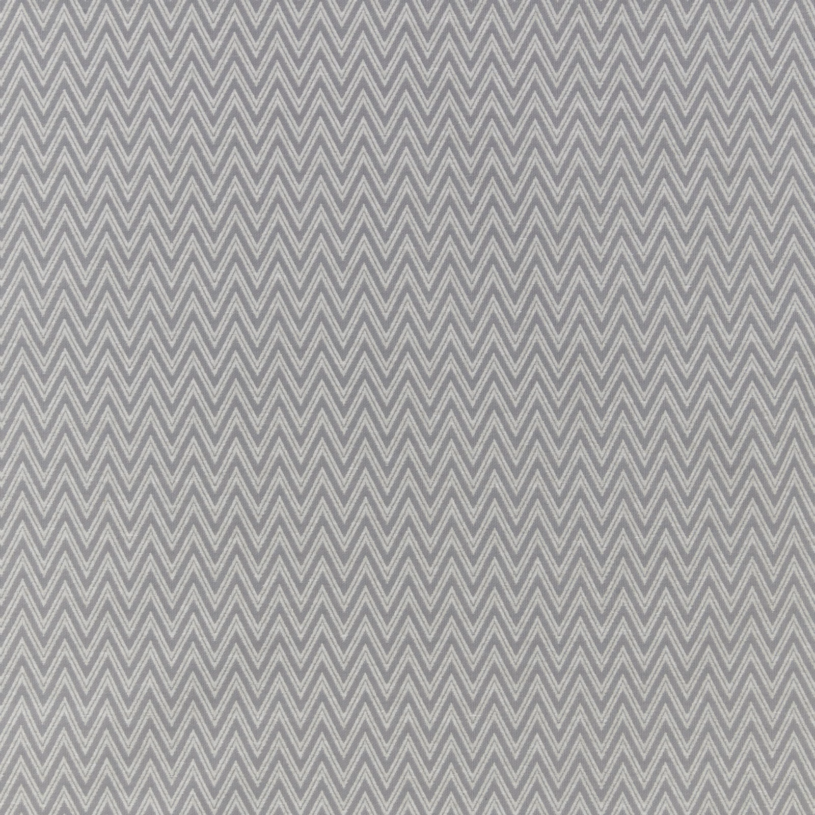 Grey chevron fabric swatch with fine zigzag weave and soft contrast