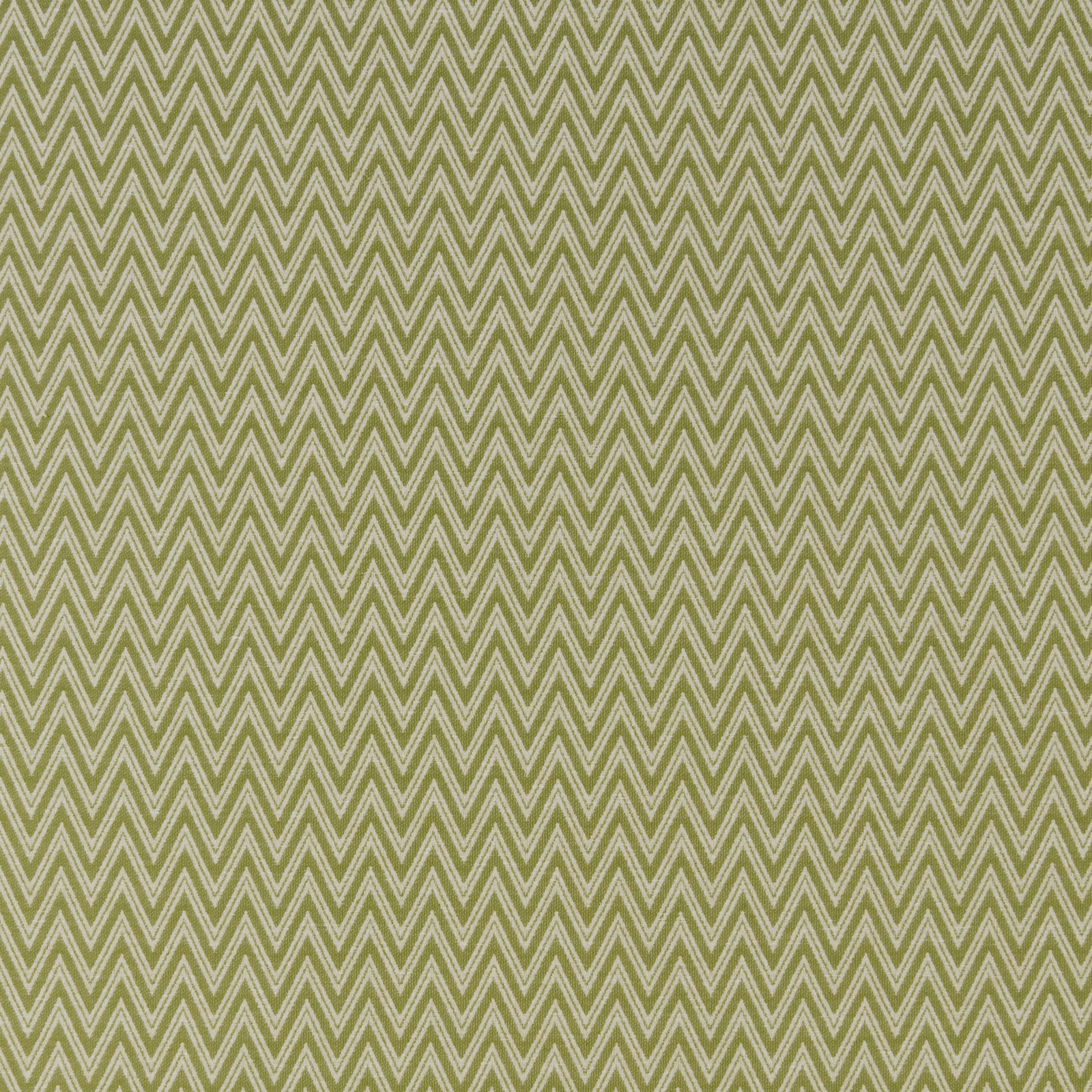 Olive-willow chevron fabric with fine pale zigzag lines