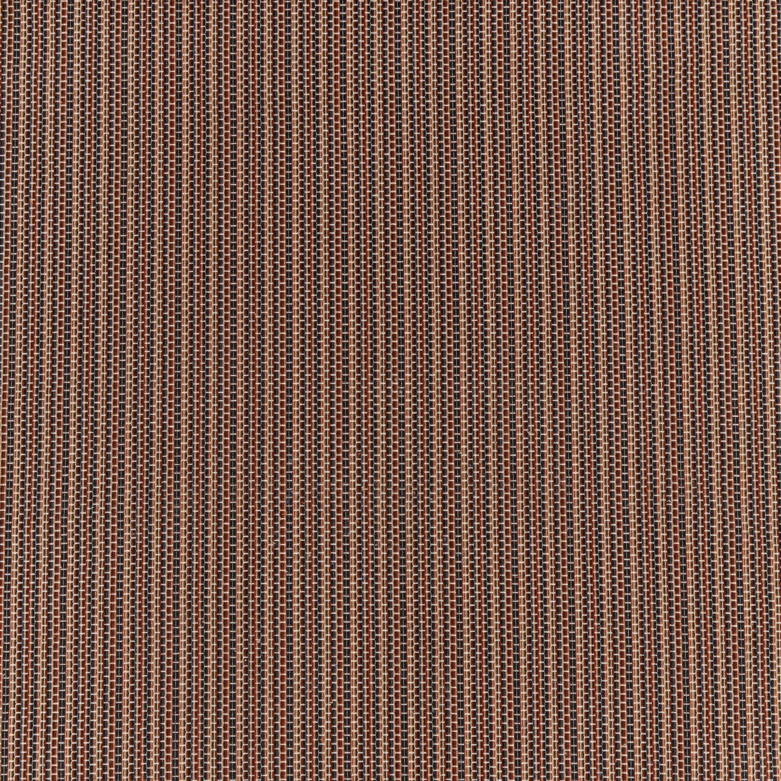 Tightly woven terracotta cube geometric fabric with dark brown outlining