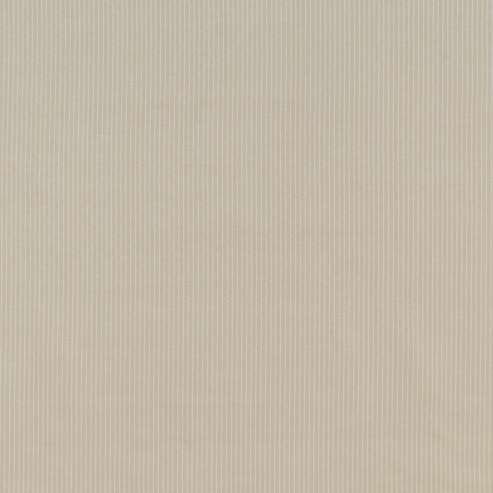 Stone cream cotton fabric with fine vertical pinstripes