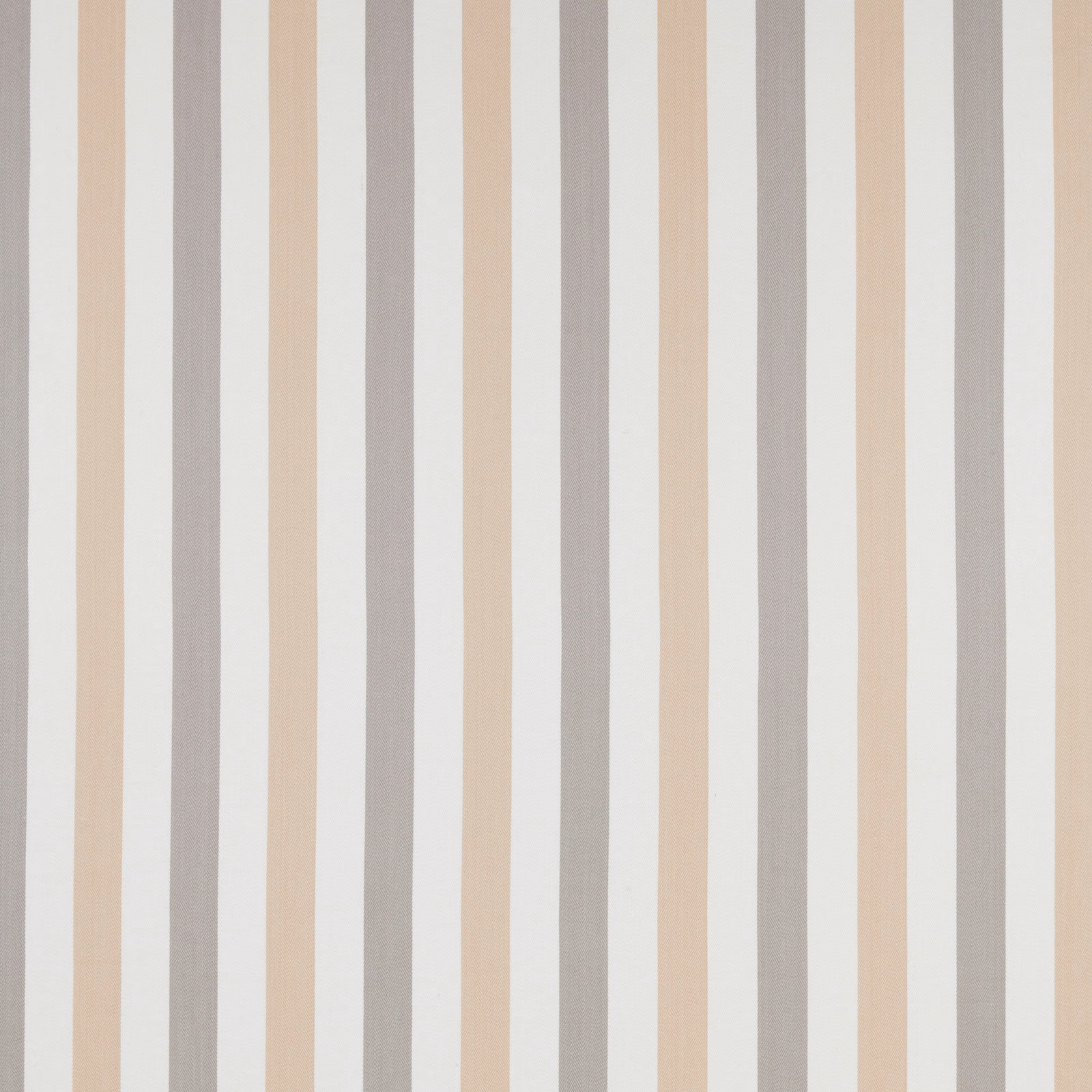 Vertical stripes in soft rose beige, pale grey and ivory cotton fabric