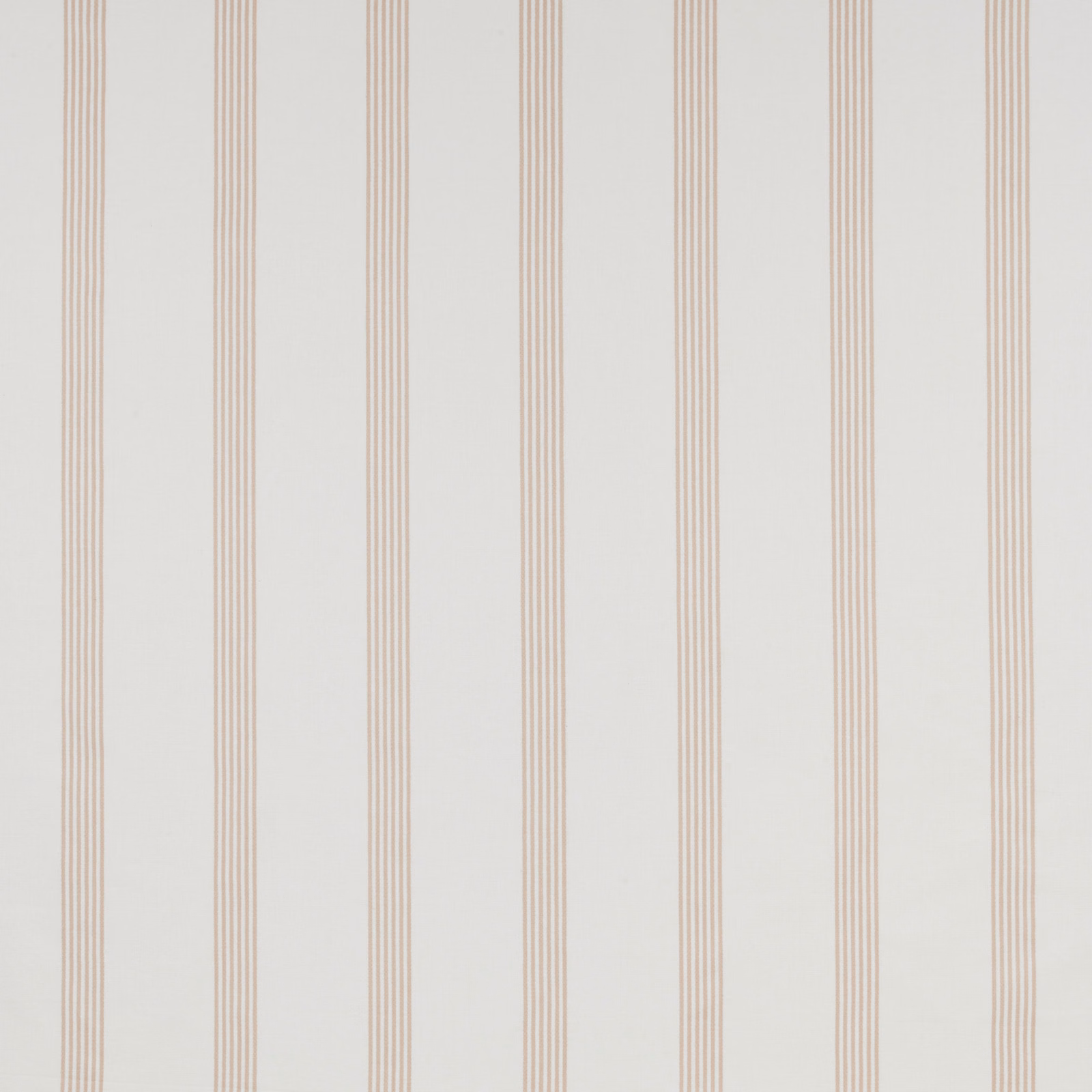 Soft blush rose vertical stripe cotton fabric on a pale background