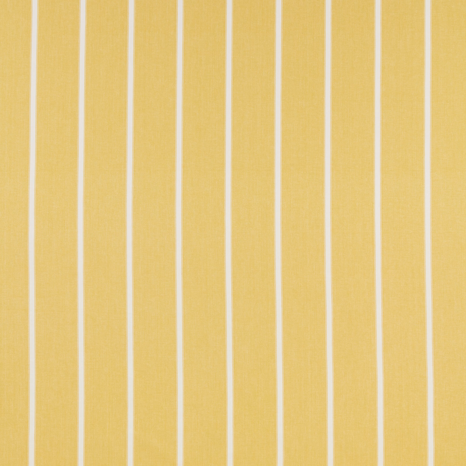 Vertical pale citrus yellow stripes on a soft cotton fabric swatch