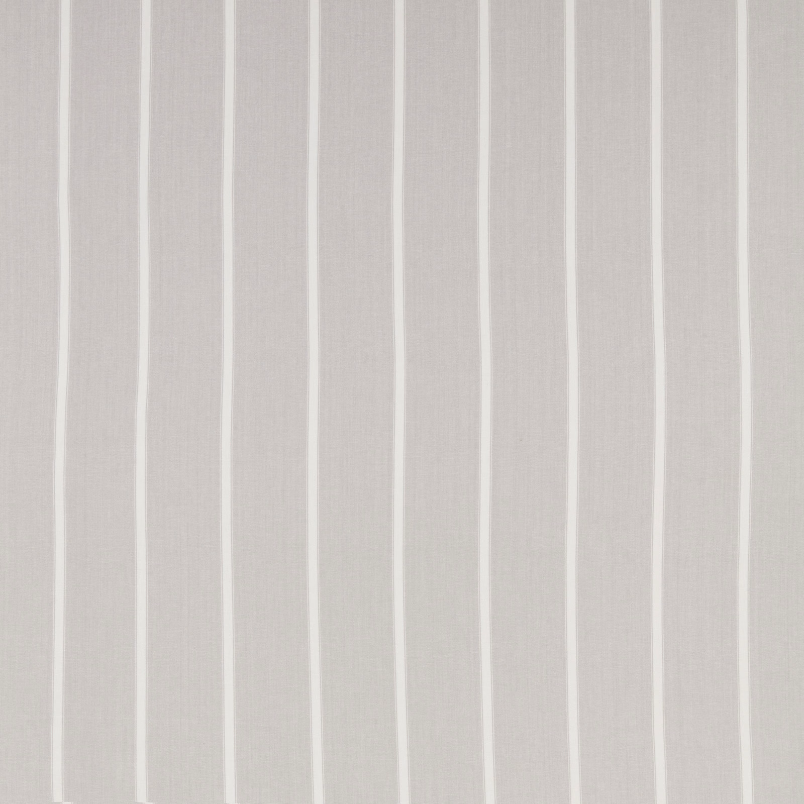 Pale cotton stripe fabric with soft putty-cream bands on a light ground