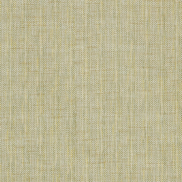 Close-up of a pale mossy yellow woven cotton fabric with subtle vertical texture