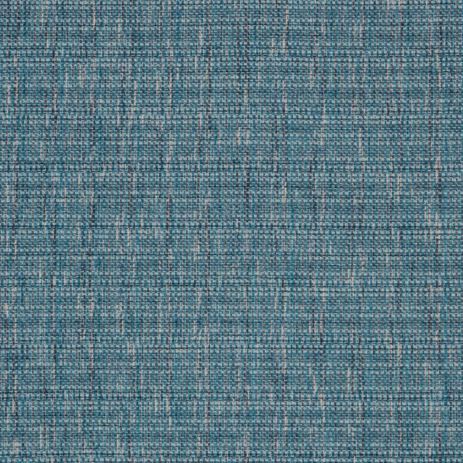Teal woven fabric with a subtle grid pattern and mottled midnight texture