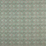 Pale green cotton fabric with repeating malachite floral and leaf motif