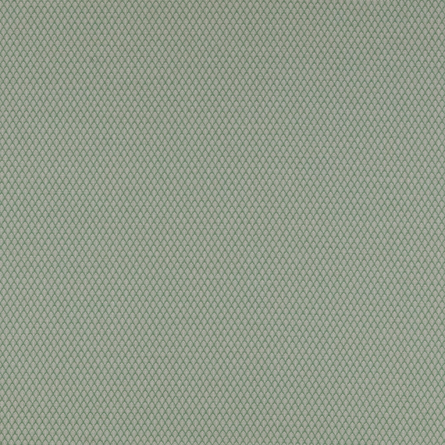 Soft sage green woven fabric with a fine diamond geometric texture