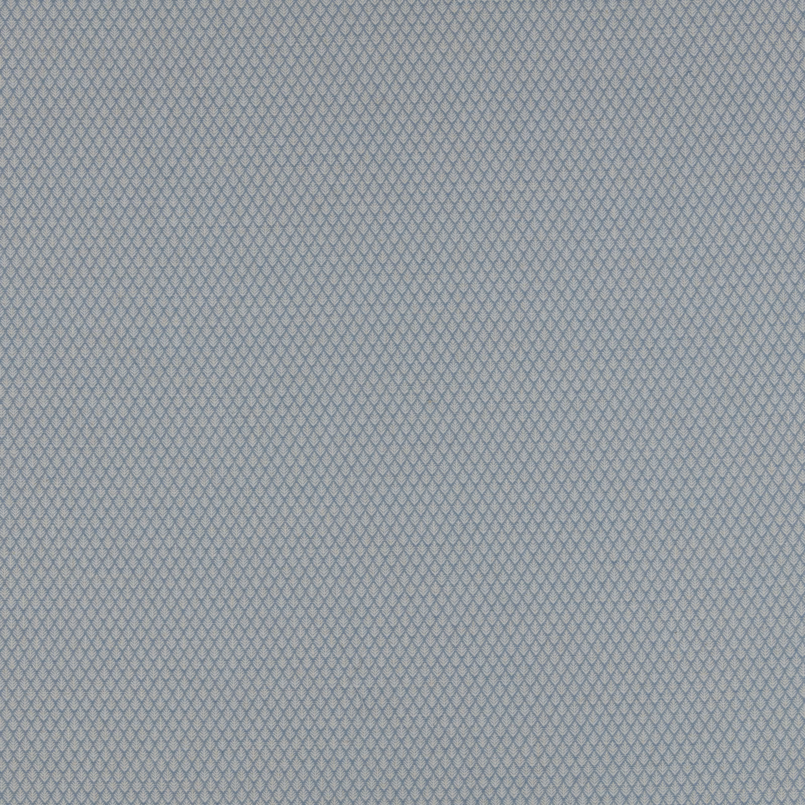 Soft delft blue woven fabric with tiny diamond pattern and fine texture