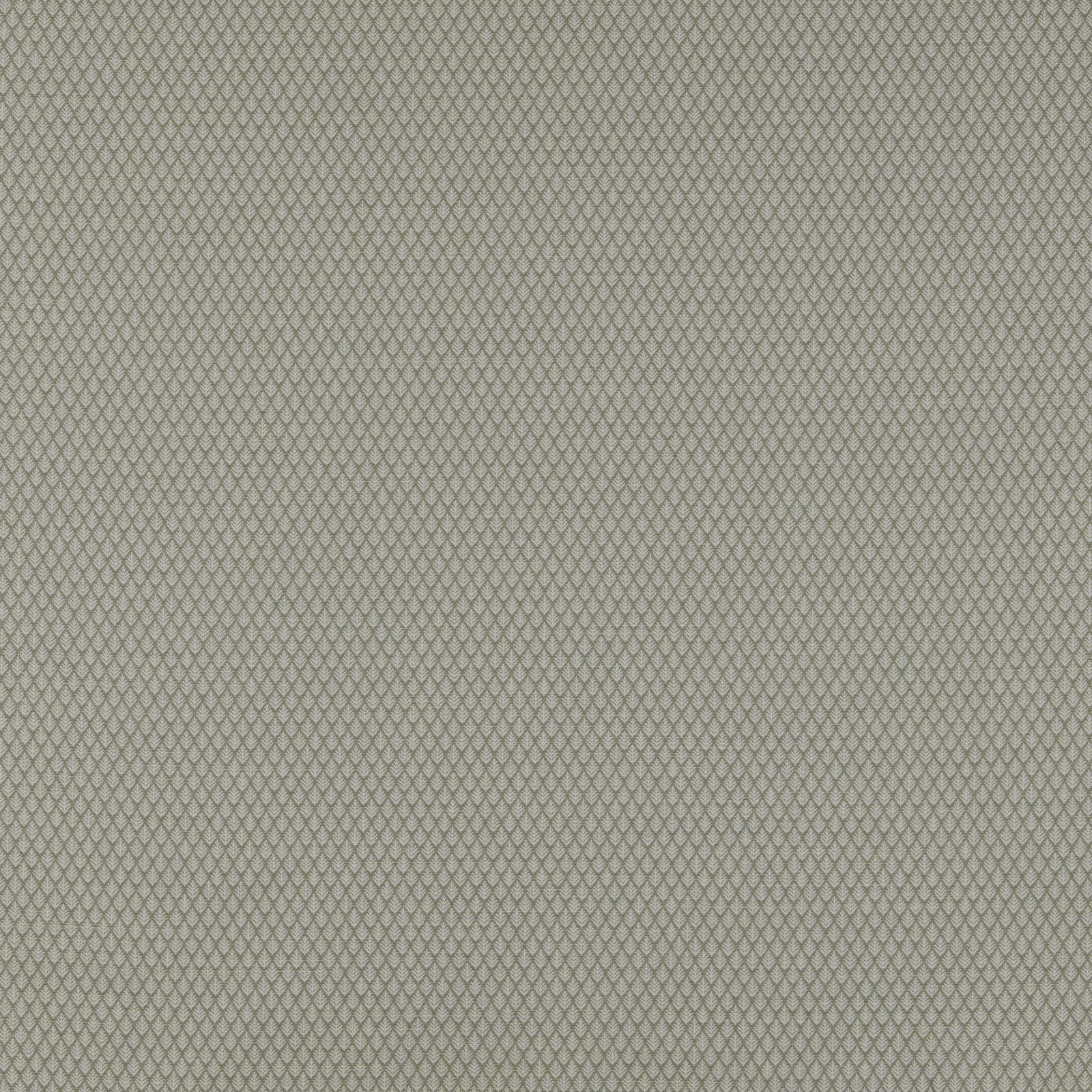 Close-up of muted sage-green geometric fabric with tiny diamond pattern
