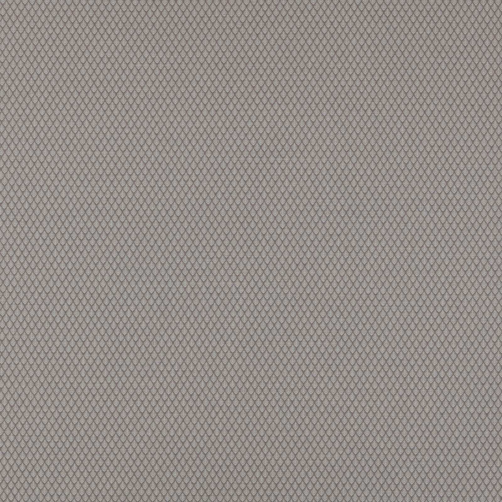 Soft warm grey geometric fabric with a fine diamond lattice weave