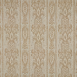 Sandstone beige striped damask fabric with a softly distressed woven texture