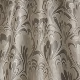 Opal and taupe-grey wavy jacquard fabric with a pearly sheen